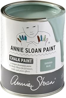 Annie Sloan Chalk Paint® (Svenska Blue, 1 Litre/33.8 Fl Oz) a unique decorative paint for furniture, cabinets and home décor with no sanding or priming
