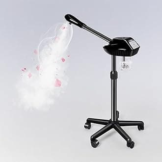 Facial Steamer, Face Steamer on on Wheels with More Steam, Adjustable Height for Face Steamer Suitable for Personal home and Professional Personal Care Places，Moisturizing and hydrating.