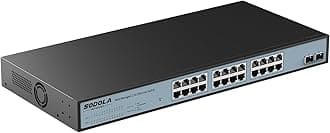 24 Port 2.5G Smart Web Managed Switch,24 x 2.5G Base-T Ports, 2 x 10G SFP+, Link Aggregation/QoS/VLAN/IGMP, 1U Mounted Multi-Gigabit Network Switch