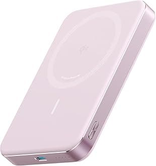 MagGo Power Bank, Ultra-Slim 10,000mAh Magnetic Battery Pack, Qi2 Certified 15W Ultra-Fast MagSafe Compatible Portable Charger, Ergonomic Design, for iPhone17/16/15/14 Series Only（Not for Pixel）