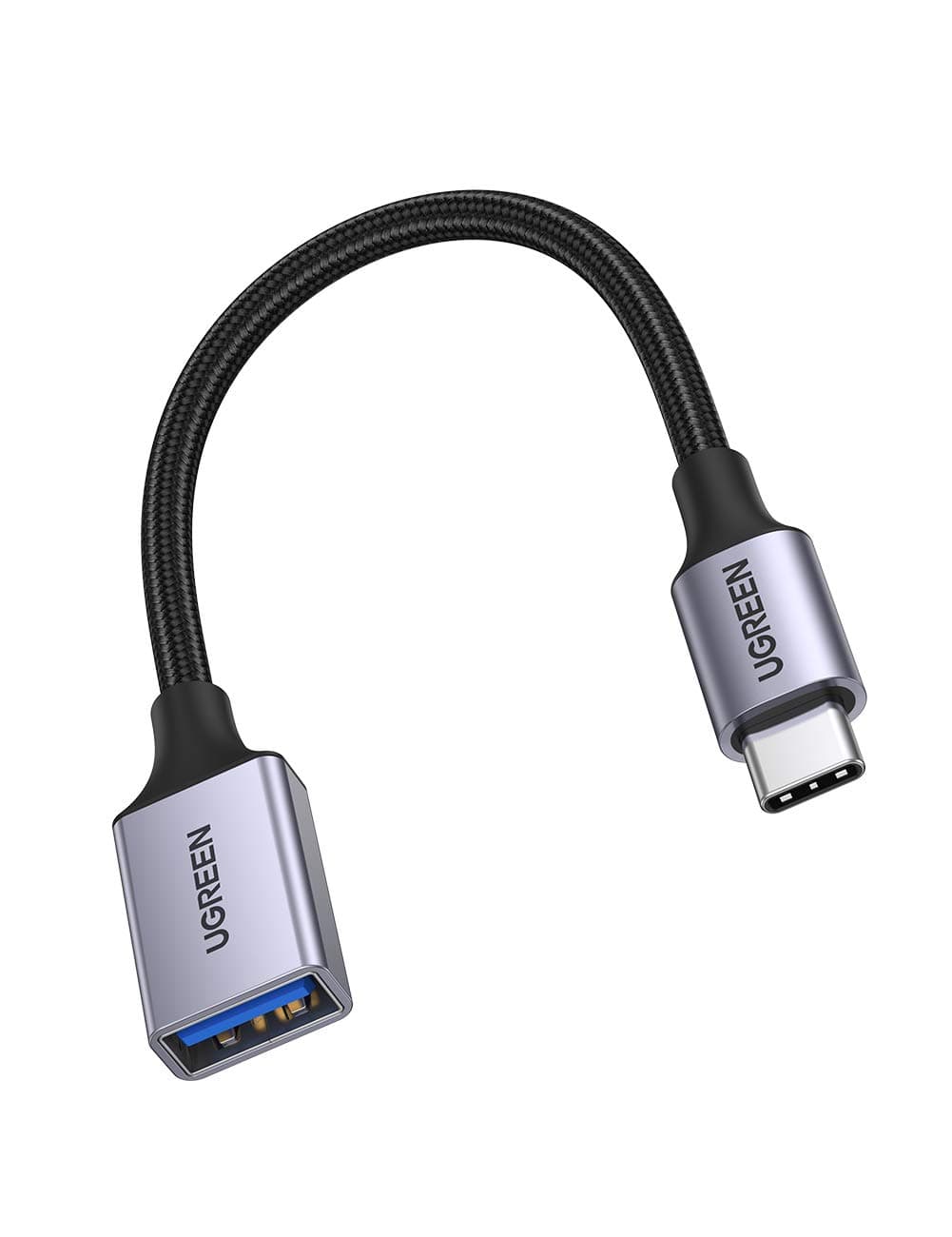 UGREEN USB Conversion Cable Type C USB OTG Cable Thunderbolt 3 Compatible USB-C Conversion Adapter for iPhone 15 Pro Max, MacBook Pro/MacBook Air/iPad Pro/Xperia XZ/Galaxy S10 and Other USB-C Devices