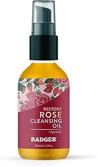 Badger Damascus Rose Cleansing Oil 2oz- Certified Organic