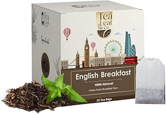 English Breakfast Black Tea High Energy & Heart Health Supports Cholesterol & Sugar Levels Farm Fresh Flavour 25 Tea Bags Pack of 1