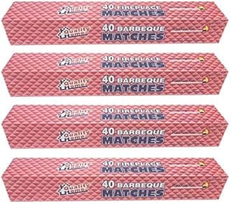 11" Long Wooden Fireplace Matches, Pack of 8