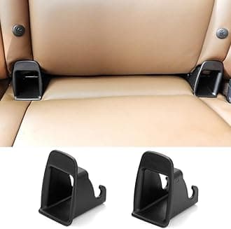 2pcs Car Child Seat ISOFIX Interface Buckle, Black Fixed Guide Groove