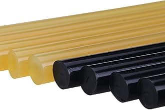 GLISTON Pdr Glue Sticks, Hot Glue Sticks Paintless Dent Repair Tool for Car Repair Dent Remover Tool Set - 5 PCS Black & 5 PCS Yellow