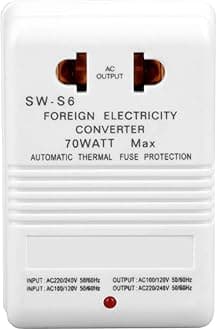 Voltage Converter 70W 110V/120V to 220V/240V Step Up Down Travel Adapter Transformer (CN Standard Plug)
