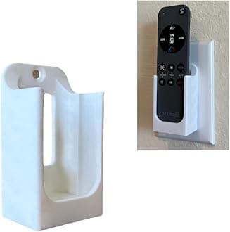 Wall Mount Holder for Remote Control REM-ARTC-1, REM-ARTC-2 Artika Ceiling Fans, Compatible with Edwin, Alton, Aiden, Darren Models, with Mounting Hardware. White (Toggle Switch Mount)