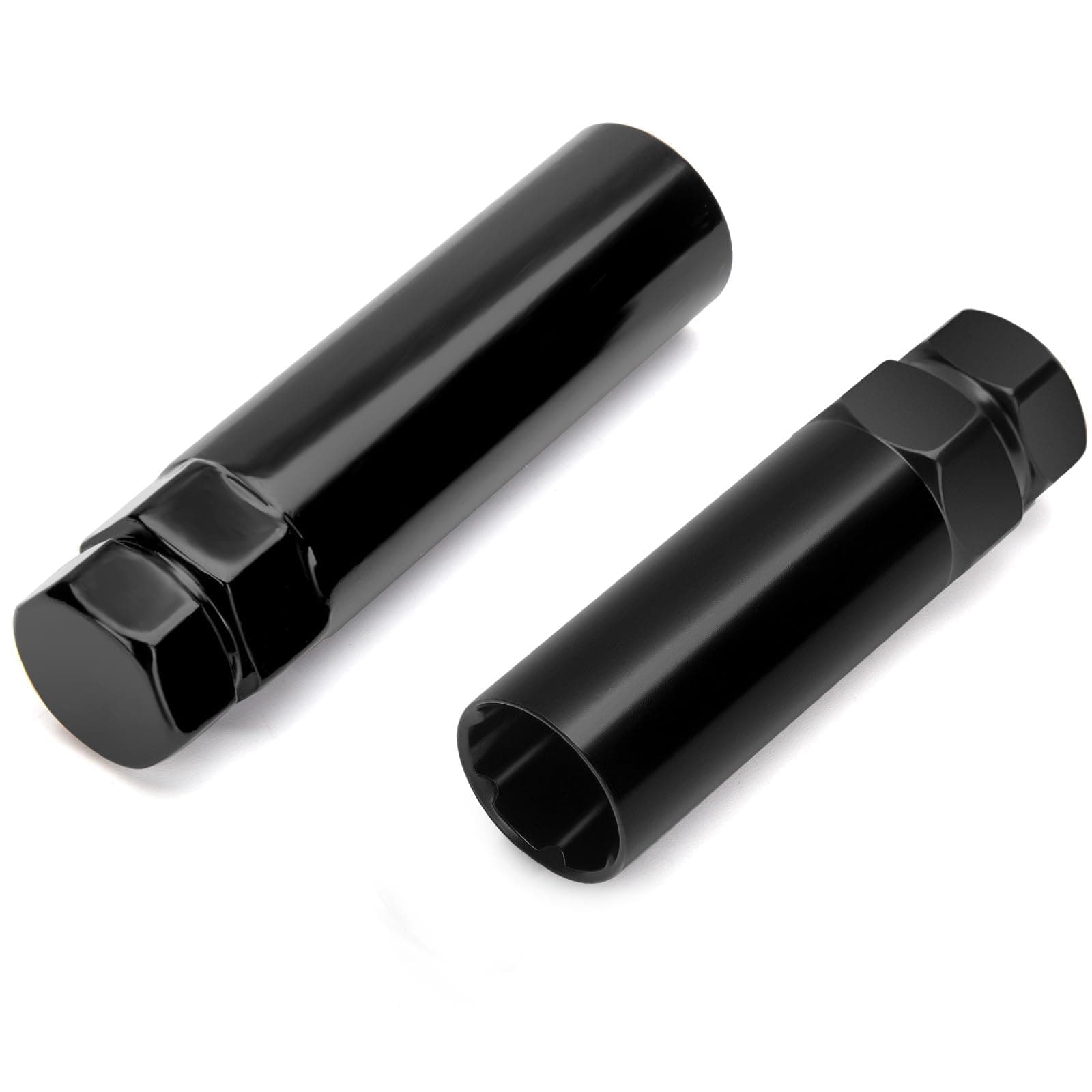 Dynofit 6&7 Point Spline Socket Key Set with 21mm(13/16")&22mm (7/8") Hex for M14X1.5 M12X1.5 M14X2.0 M12x1.25 Aftermarket Lug nuts, 6 Spline&7 Spline Socket key,Splined Lug Nuts Key Fit Wrench