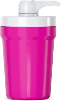 Portable Hand Sanitizer Dispenser for Car Cup Holders (Solid Pink)