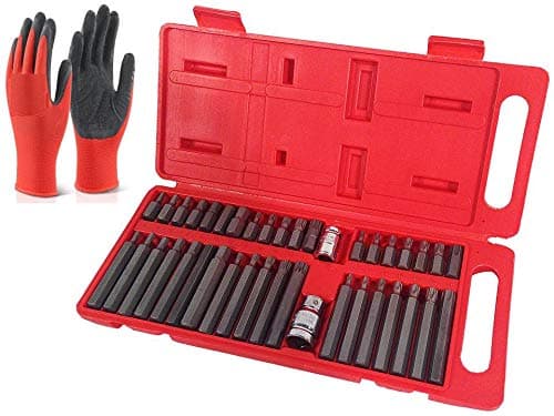 Cobra Tools 40 Piece Hex Star Torx Spline Socket Bit Set Tool Kit Garage Tools Equipment CT415
