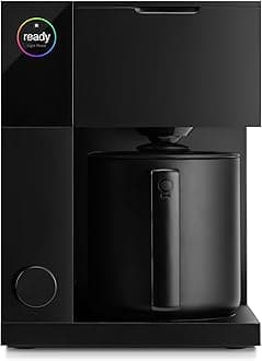 FellowAiden Precision Coffee Maker - 10-Cup Thermal Carafe, Built-In Brewing Guidance, Scheduling, Removable Water Tank, Matte Black