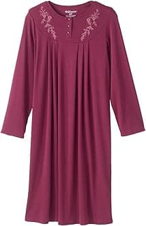 Silvert's Adaptive Clothing & FootwearSilverts Open-Back Hospital Gowns for Women – Comfortable, Dignified, Easy Dressing for Seniors & Patients - Embroidered