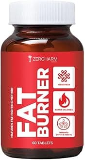 - ZEROHARM Fat Burner Tablets - Weight Management Supplements for Men & Women - Garcinia Cambogia, Green Coffee, Green Tea, Apple Cider Vinegar - Boosts Metabolism & Controls Cravings - 60 Veg Tablets