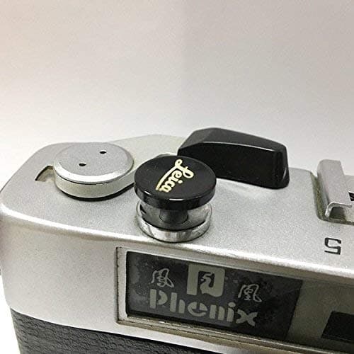 EWOOP Lb-B Metal Brass Black Concave Shutter Release Button Designed for Leica M10, M8, M9, M-E, M9-P, M, M-P, Typ240, M240, M246, Typ246, M262, M-D, M240P, Better Balance & Grip Convenience