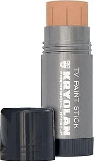 TV Paint Stick - FS45 Matte Kryolan Makeup Stick - Makeup Foundation - Makeup for TV, Theater, Stage, Acting, Face and Body, Full Coverage Concealer Stick Foundation - Made in USA (25 g)