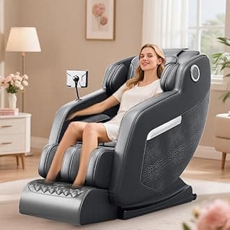 Massage Chair Full Body with Heat, Zero Gravity Shiatsu Massage Chair Recliner with 5 Auto Modes, Foot Massage, Waist Back Heating, Full Body Massage Chairs (Black)