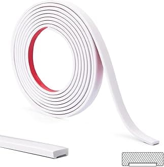 32.8 Ft Peel and Stick Trim,Flexible Peel and Stick Trim Molding,Molding Trim for Wall Tile Edges,Kitchen,Ceilings,Backsplash and Mirrior Frame Decor(White)