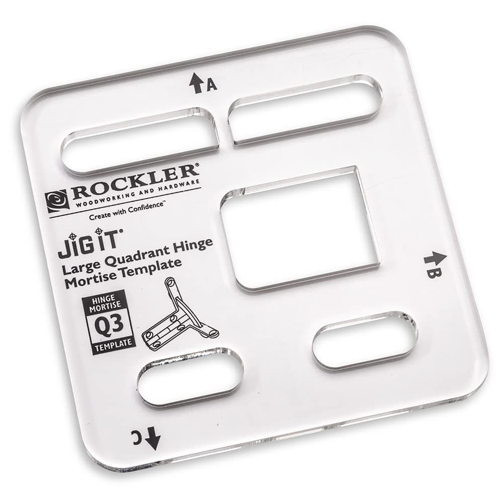 Q3 Large Quadrant Hinge Mortise Template