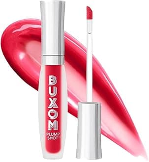 Buxom Plump Shot Peptide-Infused Lip Serum, Lip Plumping Gloss, Formulated with Advanced Peptides, Hyaluronic Acid, Avocado & Jojoba Oil
