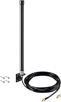 10dBi Outdoor Dual Band WiFi 2.4GHz 5GHz 5.8GHz RP-SMA SMA Male WiFi Fiberglass Antenna for PC Desktop Computer PCI-E WiFi Network Card USB WiFi Adapter Bluetooth Card Wireless Router, Eifagur