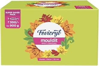Fevicryl Mould It, 900 g, Clay Set for Modelling and Sculpting, Air Dry Clay for Art and Craft, Gift for Artists, Students, Children