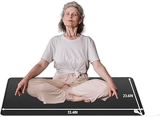 Grounding Mat,High Conductivity Leatherette with 15ft Straight Cord,for Healthy Grounding Energy,Improve Sleep and Helps with Anxiety(35.4inch x 23.6 inch)