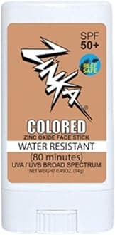 Zinka Sunscreen SPF 30 All Natural Vegan Mineral Light Beige Colored Face Stick