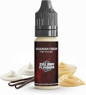 Bavarian Cream Food Flavouring 10ml - Artisan Craft High Strength Cream Extract for Home Baking & Gourmet Desserts - Premium Concentrated Formula by GALAXY FOOD FLAVOURS