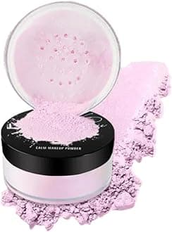 Mineral Soft-Focus Setting Powder - Oil Control, Sweat-Proof, Brightening, Matte Finish Loose Powder for Flawless Skin (4# Light Purple, One Size)
