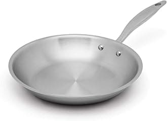 10.5 Inch Fry Pan | Made In USA | Titanium Series | 316Ti Skillet with Stay Cool Handle | Fully Clad Stainless Steel Pan with 5-Ply Construction | Induction Ready & Non Toxic