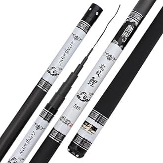 Telescopic Fishing Rod Long Wen Extra Long High Carbon Fiber Telescopic Power Hand Pole Fishing Rod 3.6M/3.9M/4.5M/5.4M/6.30M/7.2M/8M/9M/10M Stream Rod For Saltwater Freshwater(7.2M)