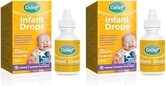 Colief Infant Drops | Lactase Enzyme Drops | Natural Colic Relief for Babies | Reduces Bloating, Wind and Crying | (15ml) (Pack of 2)
