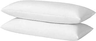 Hotel-Style Goose Feather Body Pillow Insert for Sofa & Bed - 100% Odorless & Plump Cushion Filler - 233TC Cotton with Inner Liner to Prevent Poking (14x36 Inch)