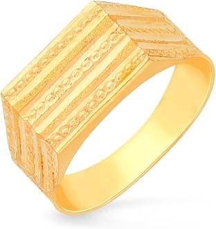 Malabar Gold & Diamonds 22k (916) BIS hallmark Yellow Gold Ring for Women, Cockail Ring FRNOB17433