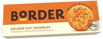Border Biscuit Golden Oat Crumble - Made with Rolled Oats & Natural Ingredients - Deliciously Crunchy Oat - Perfect Food Gift for Biscuit Lovers - Pack of 4 x 135g