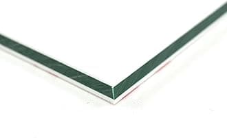 BuyPlastic King ColorCore Plastic Sheet 1/4" x 24" x 36" White-Green-White Color Core, HDPE Board, High Density Polyethylene Panel