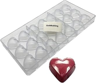3D Heart Chocolate Mold Polycarbonate DIY Chocolate Mould