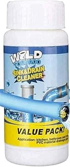 Mahek Store Powerful Drain Blockage Automatic Toilet Cleaner Sink Cleaner Powder, Drain Cleaner & Clog, Blockage Cleaner, Unclogs and Pack of 1 (110 G)