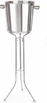 finality Champagne Bucket with Stand, Royal Ethnic Stainless Steel Champagne ...