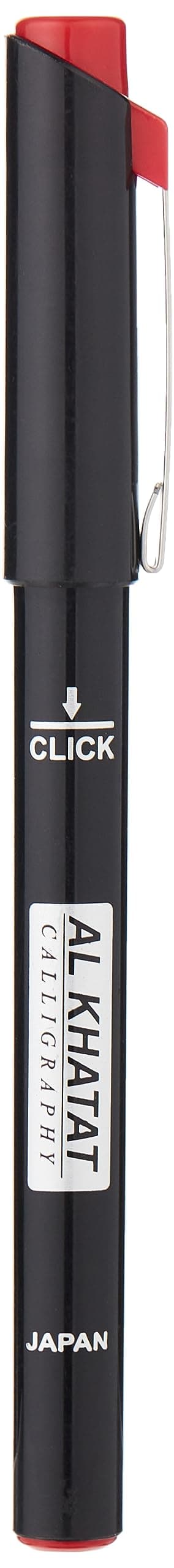 calligraphy pen, 3 mm line width, red