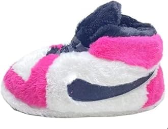 Stardust Gemstones Fluffy Warm Home Shoes for Men and Women Sneaker Slippers Comfy Kicks Winter Warm Plush Slippers Fleece Lined Sneakers Anti-skid Rubber Sole Fluffy Shoes