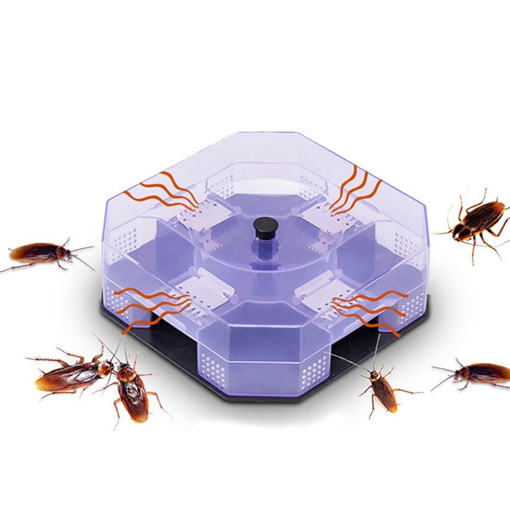 SEIWEINon-Toxic Cockroach Bait Trap Catcher, Automatic Roach Bug Killer Trap Grilling Indoor Household Pest Control Tool