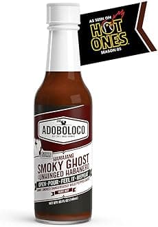 Adoboloco Hot Sauce Hamajang Hawaiian Spicy Chili Sauce 5oz - Very Hot Smoked Ghost Pepper Chili Sauce - Featured on Hot Ones!