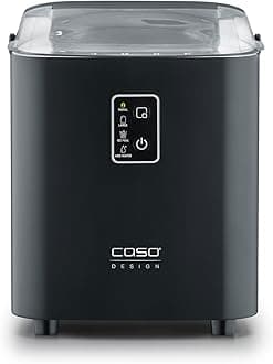 Design IceChef, Compact Ice Cube Maker, Counter-Top Ice Machine For Home and Kitchen, 1L Water Tank, Ice in Just 6 Minutes, 12kg of Ice in 24 Hours, 2 Sizes, Self-Cleaning Ice Cube Maker Machine