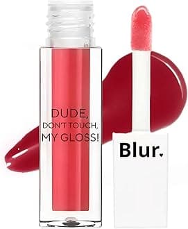Blur India | Dude, Don't Touch My Gloss | Cherry Red Lipgloss | Highly Pigmented, Moisturizing, Juicy lipgloss and cheek tint (Cherry Red, 5ml)