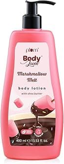 Plum BodyLovin' Marshmallow Melt Body Lotion, Shea Butter & Vitamin B5 For Deep Moisturization, Non-Greasy, Soft & Glowing Skin, For Dry to Very Dry Skin, Cozy Cocoa Marshmallow Fragrance (400 ml)