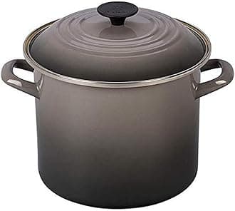 Enamel On Steel Stockpot, 8 qt., Oyster