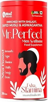 - Mr. Perfect Men Wellness Supplement | Natural Support for Energy, Immunity, and Hormonal Balance | Powder | 300 gm | Pack of 1