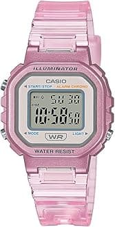 Casio LA20WH Series | Women's Digital Watch | Water Resistant | LED Light | Auto Calendar | Date Display | 1/100 SEC Stopwatch | Regular Time Keeping (HR, Min, SEC, PM, Date, Day) | 5 Yr Batt